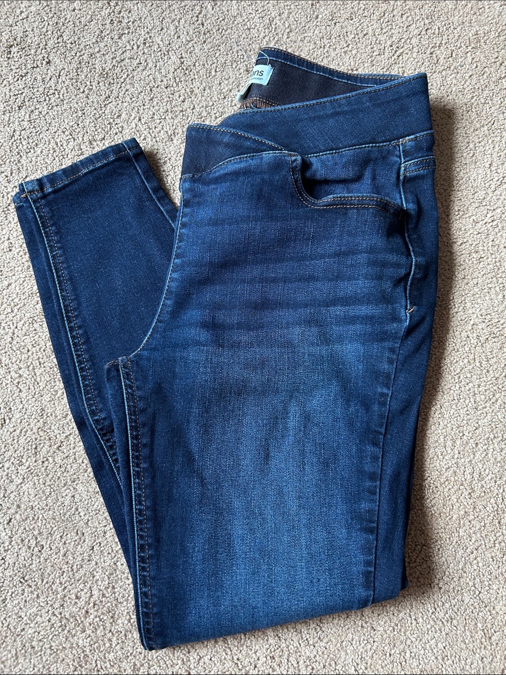Maurices M-Jeans Small xshort Stretch Skinny Jeans - Dark Blue